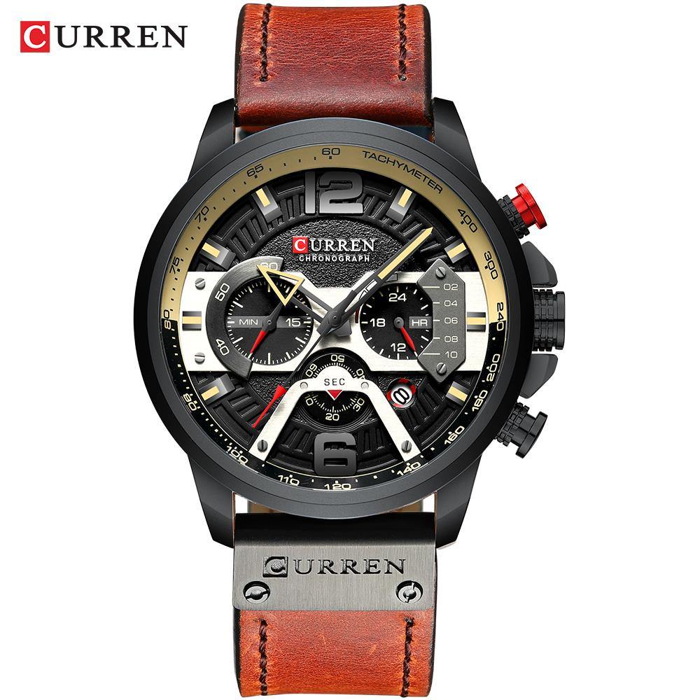 Relógio Curren Chronograph Fashion Style Sport Modelo 8329 - Lemar Magazine