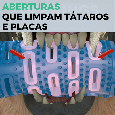 Escova de Dente mágica Limpa Tudo para Cães e Gatos