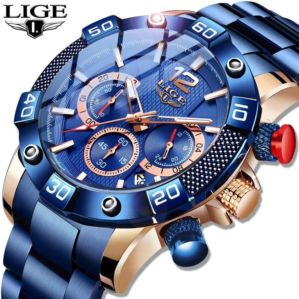 Relógio Lige Fashion Sports Chronograph 2020 - Lemar Magazine