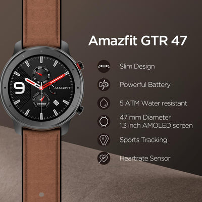 Relógio Smartwatch Amazfit com GPS GTR 47mm