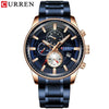 Relógio Curren Chronograph Fashion Stainless Steel Aço Modelo 8362 - Lemar Magazine