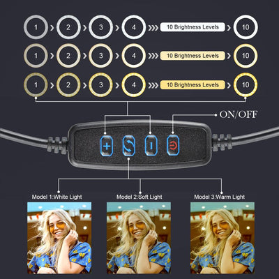 Iluminador de Led Ring Light (Opção com Tripé / escolha seu modelo)