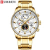 Relógio Curren Chronograph Fashion Stainless Steel Aço Modelo 8362 - Lemar Magazine