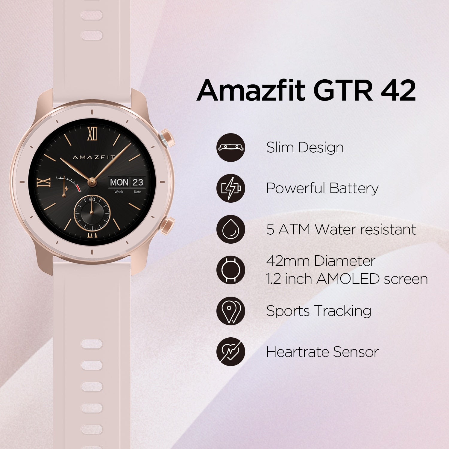 Relógio Smartwatch Amazfit com GPS Stratos 3 - Lemar Magazine