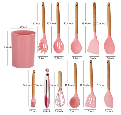 Conjunto de Utensílios de Cozinha de Silicone WORTHBUY