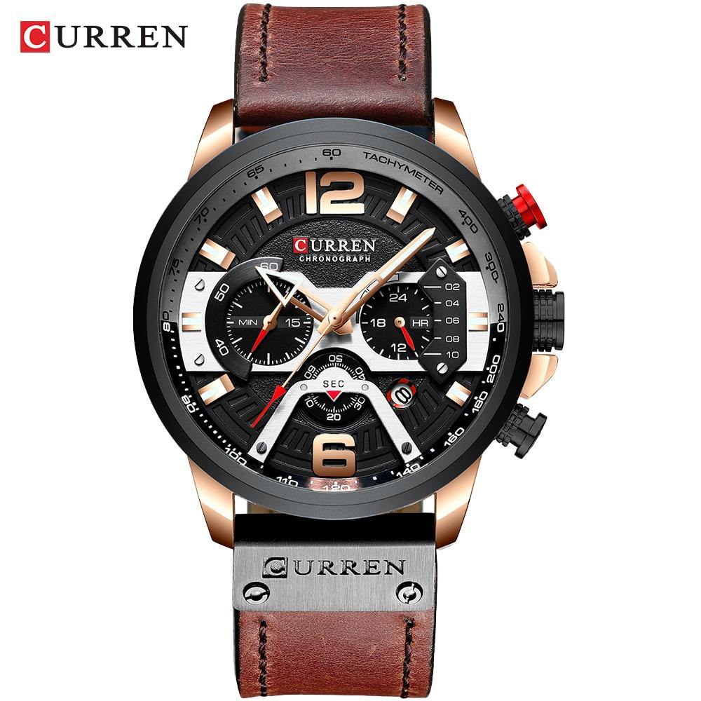 Relógio Curren Chronograph Fashion Style Sport Modelo 8329 - Lemar Magazine