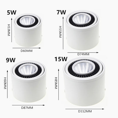 Diodo emissor de luz Led ajustável 360 graus