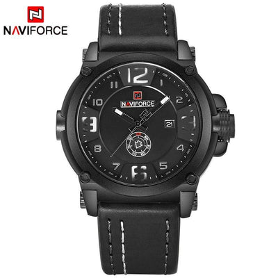 Relógio Naviforce Military Sport Couro Modelo NF9099BWB - Lemar Magazine