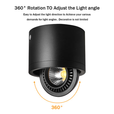 Diodo emissor de luz Led ajustável 360 graus