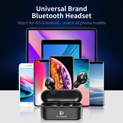 Fone de Ouvido Mini Bluetooth 5.0 Estéreo Floveme