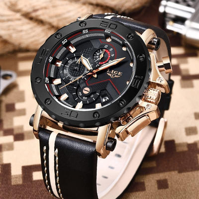 Relógio Lige Fashion Sports Militar Chronograph 2020 Modelo 9899 - Lemar Magazine