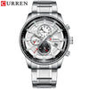 Relógio Curren Chronograph Fashion Stainless Steel Aço Modelo 8362 - Lemar Magazine