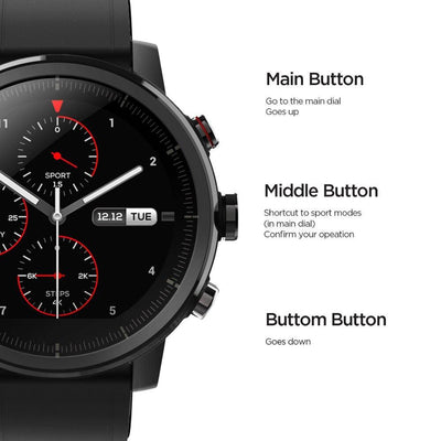 Relógio Smartwatch Amazfit com GPS Stratos 2 - Lemar Magazine