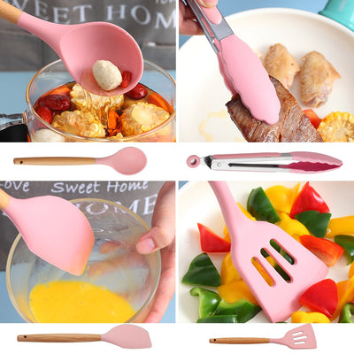 Conjunto de Utensílios de Cozinha de Silicone WORTHBUY