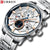 Relógio Curren Chronograph Fashion Stainless Steel Aço Modelo 8362 - Lemar Magazine